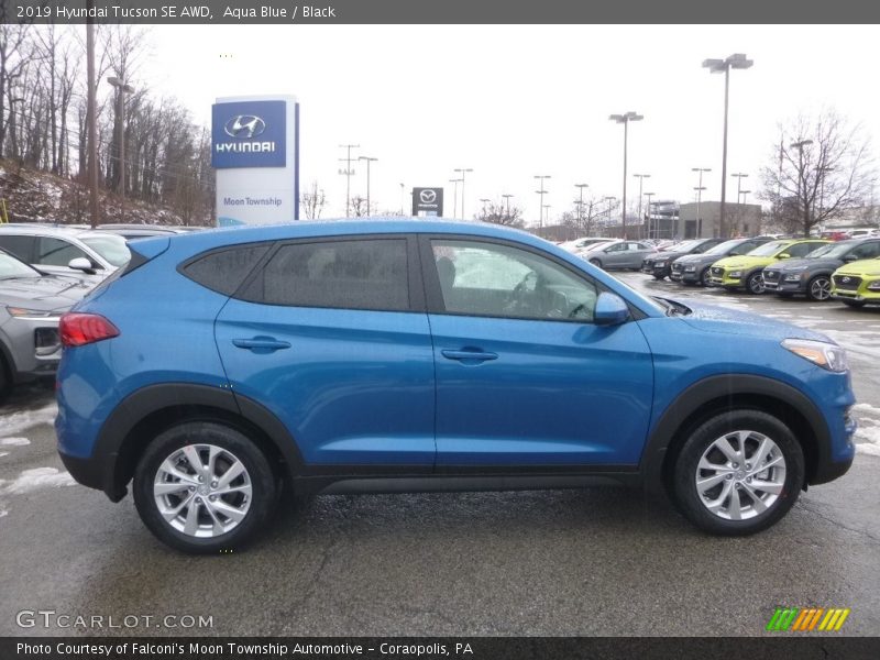 Aqua Blue / Black 2019 Hyundai Tucson SE AWD