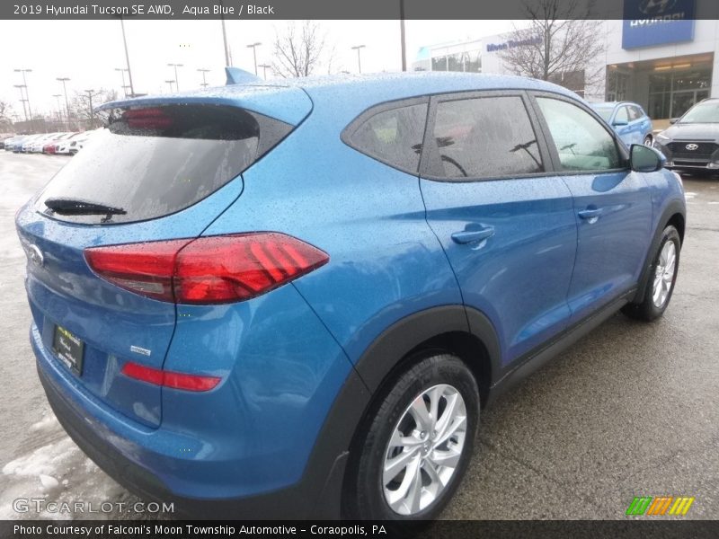 Aqua Blue / Black 2019 Hyundai Tucson SE AWD