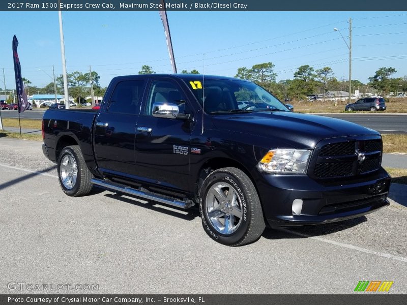 Maximum Steel Metallic / Black/Diesel Gray 2017 Ram 1500 Express Crew Cab