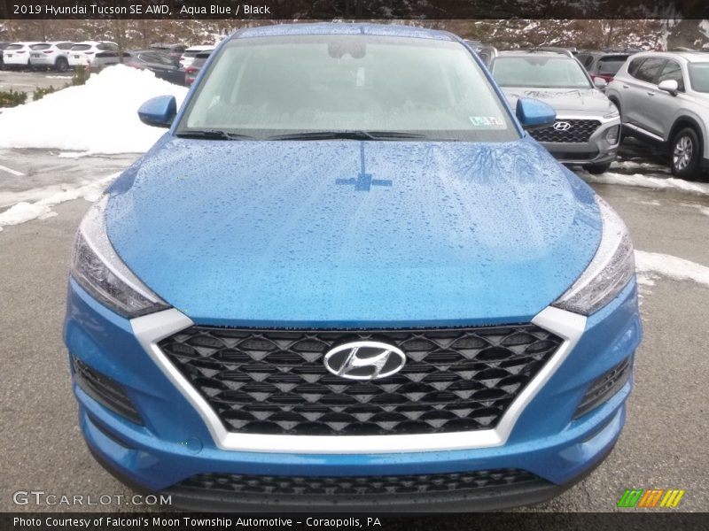 Aqua Blue / Black 2019 Hyundai Tucson SE AWD