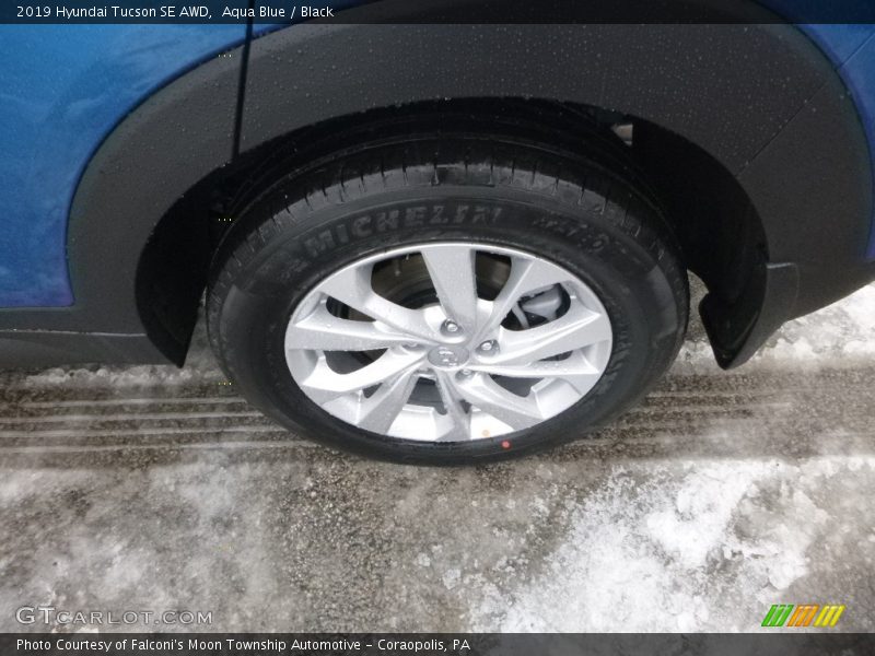 Aqua Blue / Black 2019 Hyundai Tucson SE AWD