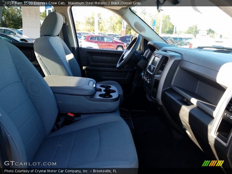 Maximum Steel Metallic / Black/Diesel Gray 2017 Ram 1500 Express Crew Cab