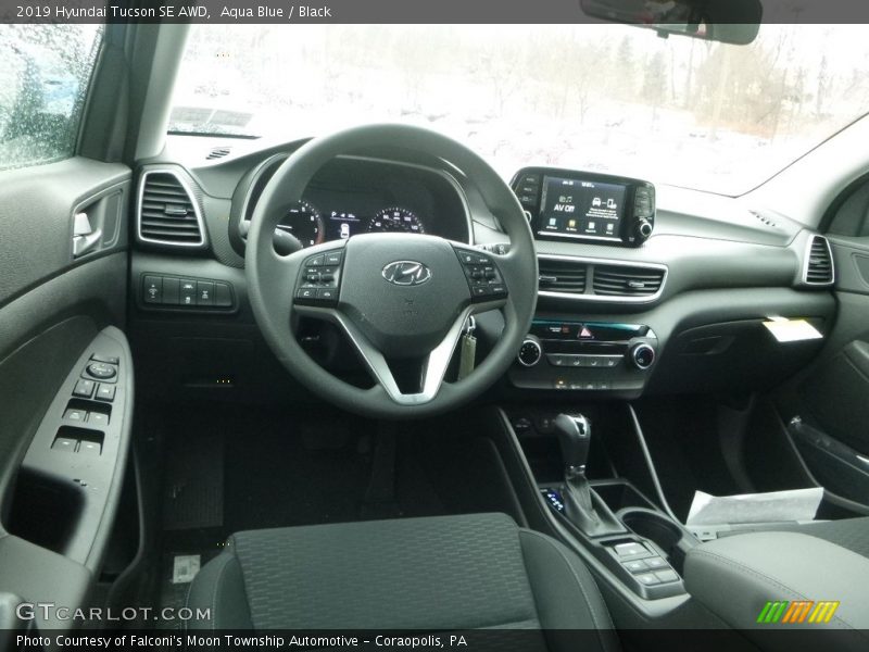 Aqua Blue / Black 2019 Hyundai Tucson SE AWD