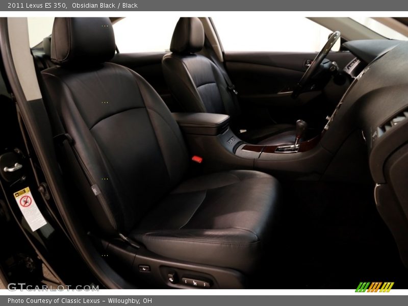 Obsidian Black / Black 2011 Lexus ES 350