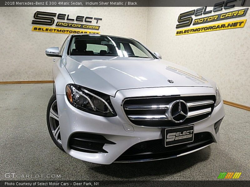 Iridium Silver Metallic / Black 2018 Mercedes-Benz E 300 4Matic Sedan