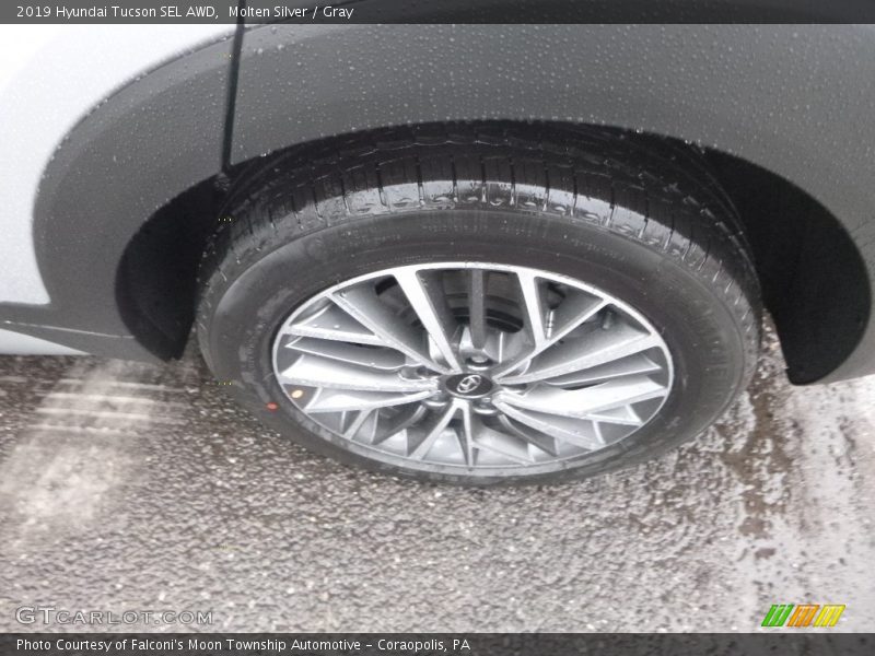 Molten Silver / Gray 2019 Hyundai Tucson SEL AWD