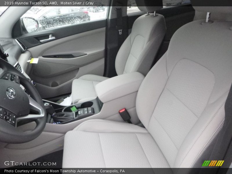 Molten Silver / Gray 2019 Hyundai Tucson SEL AWD