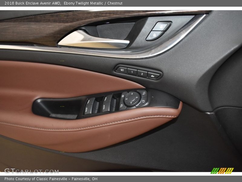 Ebony Twilight Metallic / Chestnut 2018 Buick Enclave Avenir AWD