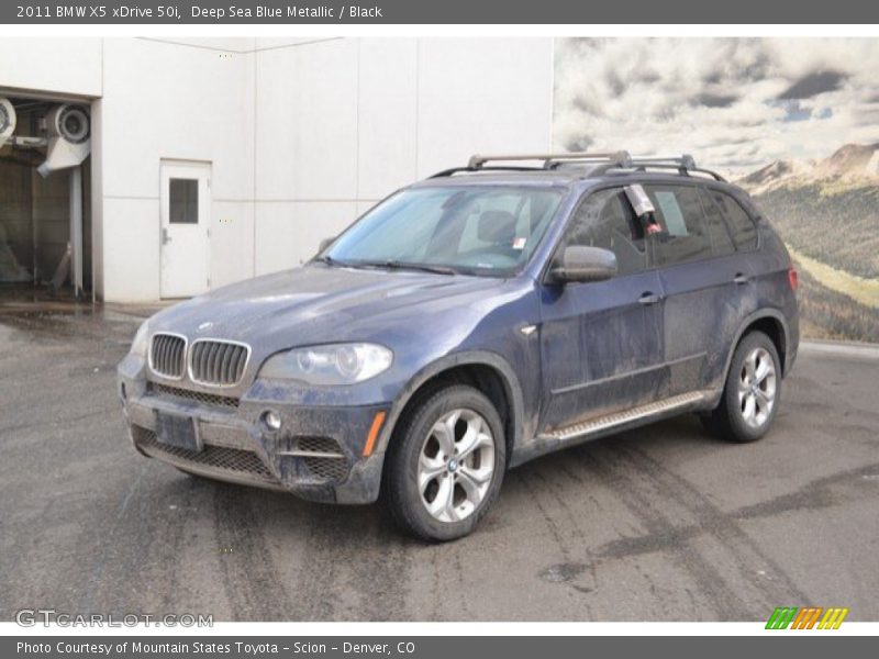 Deep Sea Blue Metallic / Black 2011 BMW X5 xDrive 50i