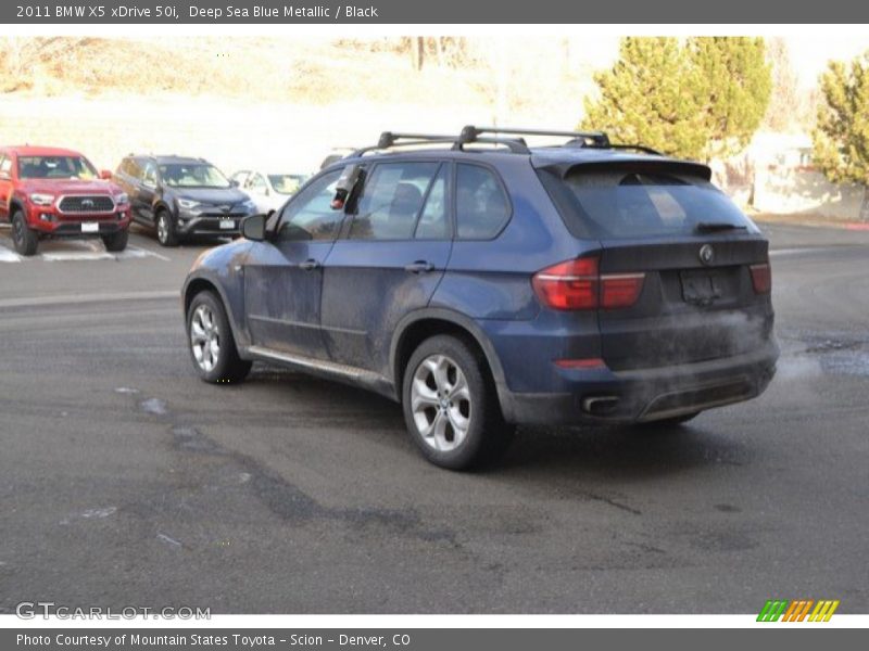 Deep Sea Blue Metallic / Black 2011 BMW X5 xDrive 50i