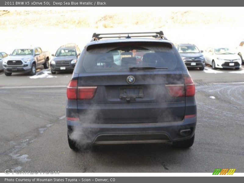 Deep Sea Blue Metallic / Black 2011 BMW X5 xDrive 50i