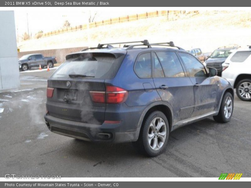 Deep Sea Blue Metallic / Black 2011 BMW X5 xDrive 50i