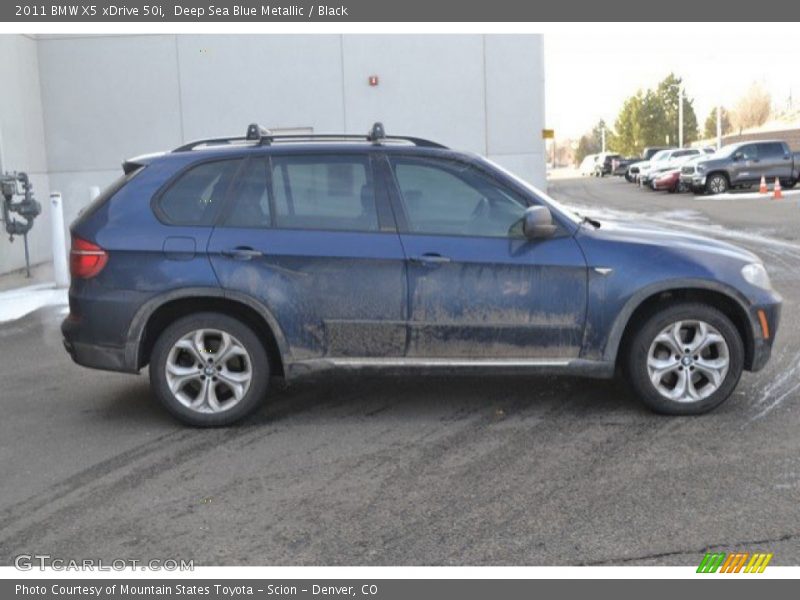 Deep Sea Blue Metallic / Black 2011 BMW X5 xDrive 50i