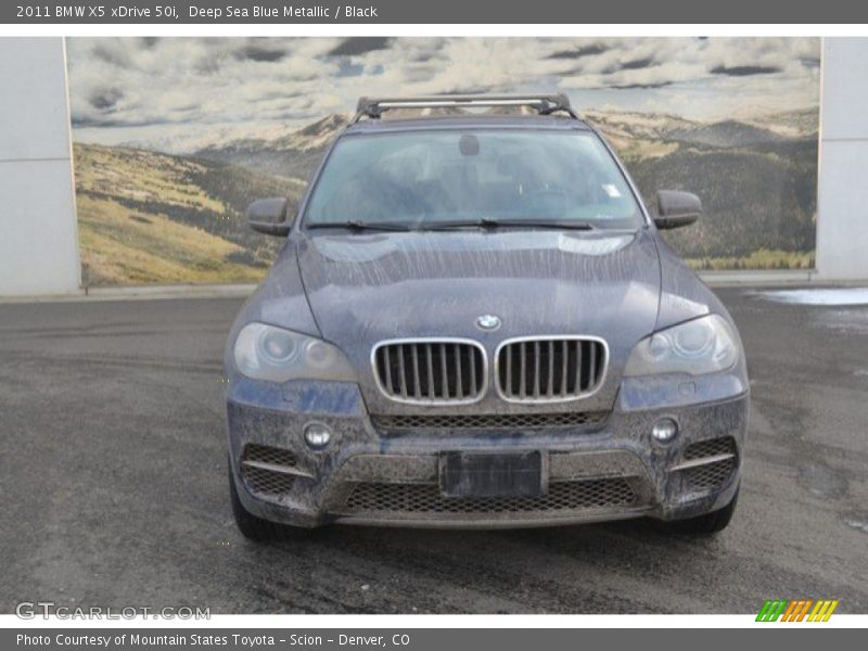 Deep Sea Blue Metallic / Black 2011 BMW X5 xDrive 50i