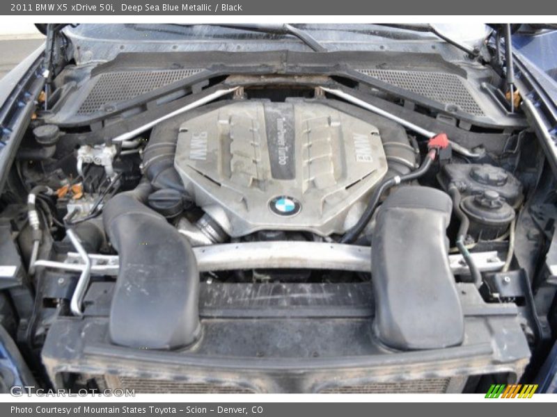 Deep Sea Blue Metallic / Black 2011 BMW X5 xDrive 50i