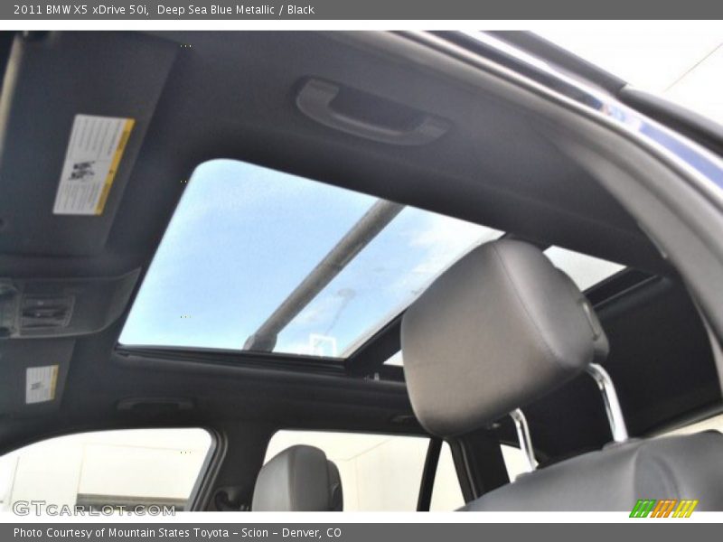 Deep Sea Blue Metallic / Black 2011 BMW X5 xDrive 50i