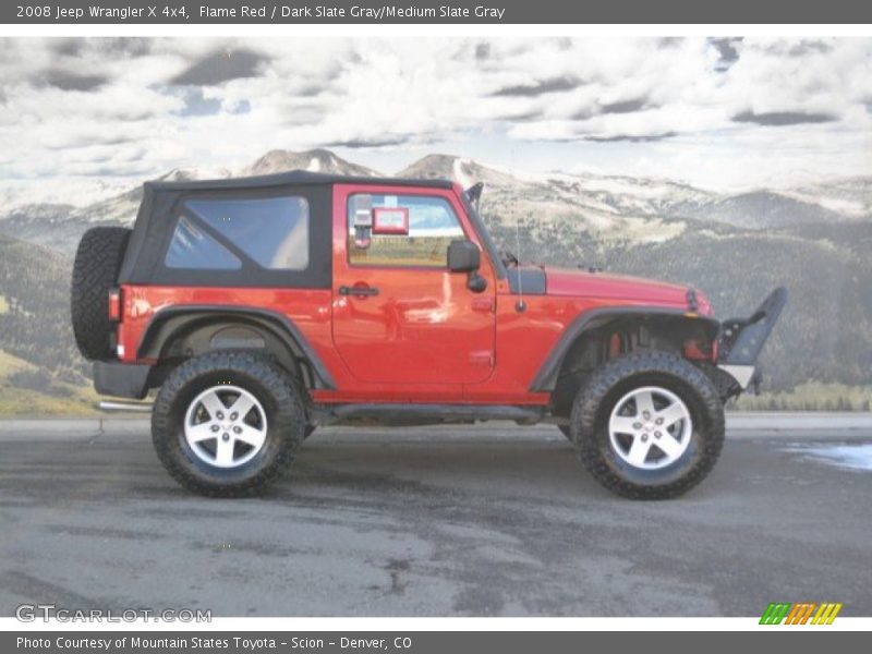 Flame Red / Dark Slate Gray/Medium Slate Gray 2008 Jeep Wrangler X 4x4
