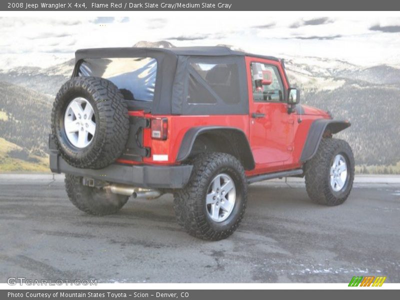 Flame Red / Dark Slate Gray/Medium Slate Gray 2008 Jeep Wrangler X 4x4