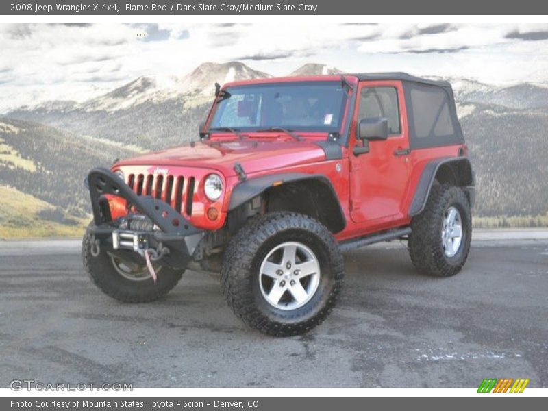 Flame Red / Dark Slate Gray/Medium Slate Gray 2008 Jeep Wrangler X 4x4
