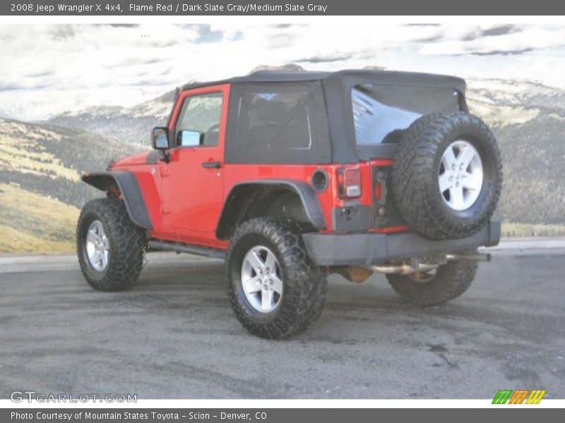 Flame Red / Dark Slate Gray/Medium Slate Gray 2008 Jeep Wrangler X 4x4