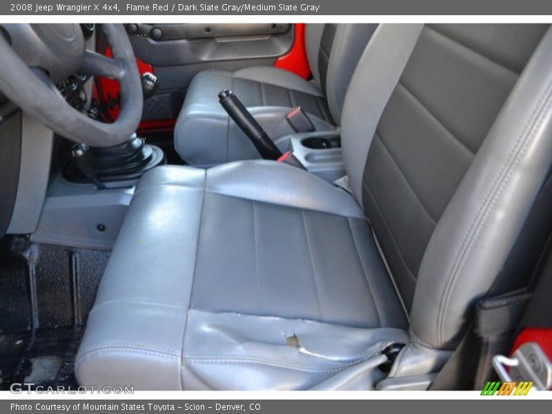 Flame Red / Dark Slate Gray/Medium Slate Gray 2008 Jeep Wrangler X 4x4