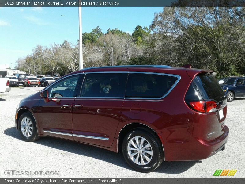Velvet Red Pearl / Black/Alloy 2019 Chrysler Pacifica Touring L