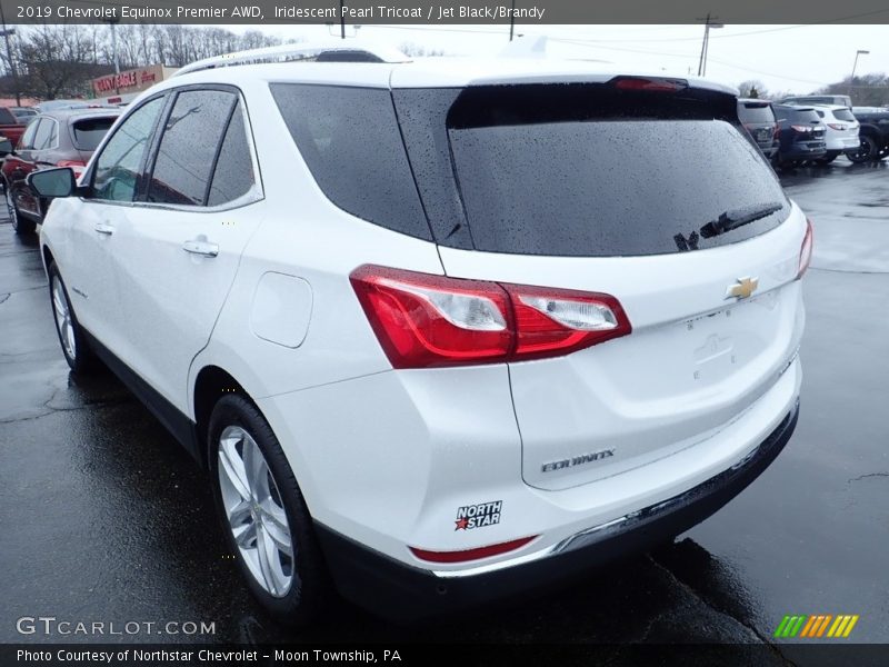 Iridescent Pearl Tricoat / Jet Black/Brandy 2019 Chevrolet Equinox Premier AWD