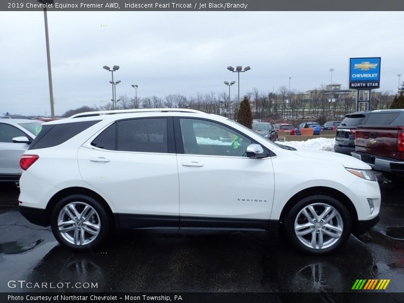Iridescent Pearl Tricoat / Jet Black/Brandy 2019 Chevrolet Equinox Premier AWD