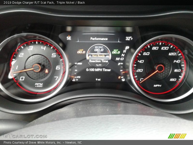 Triple Nickel / Black 2019 Dodge Charger R/T Scat Pack