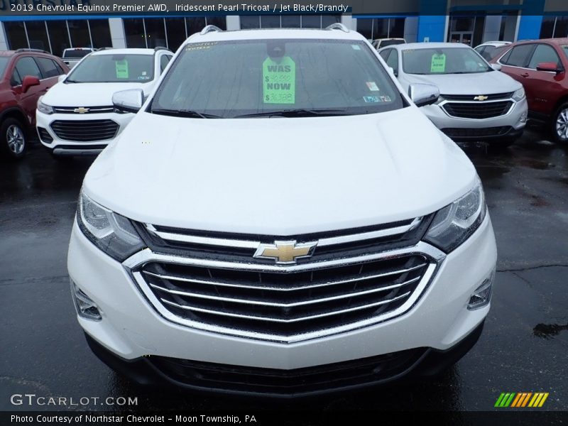 Iridescent Pearl Tricoat / Jet Black/Brandy 2019 Chevrolet Equinox Premier AWD