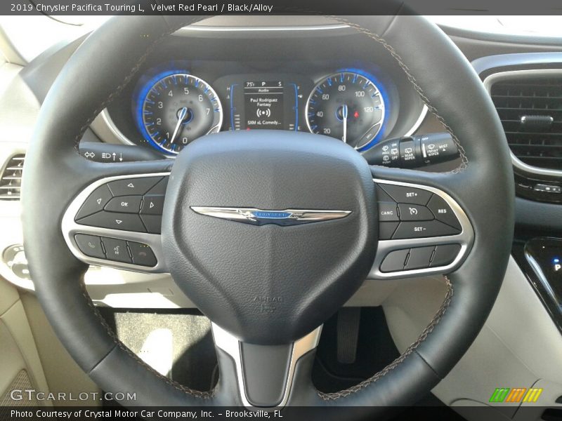 Velvet Red Pearl / Black/Alloy 2019 Chrysler Pacifica Touring L
