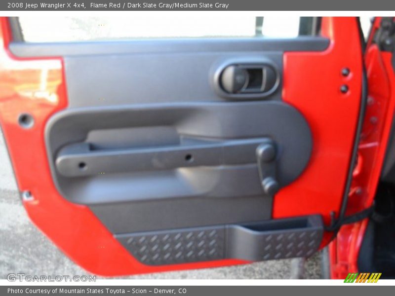 Flame Red / Dark Slate Gray/Medium Slate Gray 2008 Jeep Wrangler X 4x4