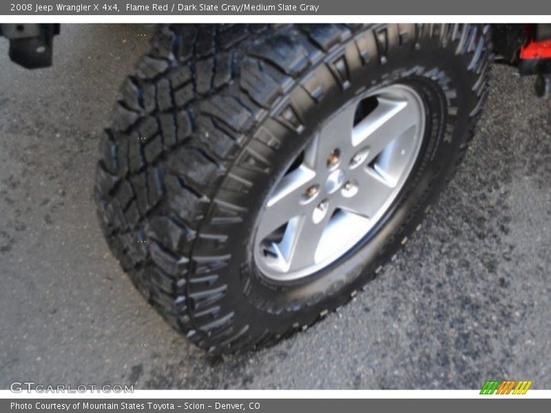 Flame Red / Dark Slate Gray/Medium Slate Gray 2008 Jeep Wrangler X 4x4
