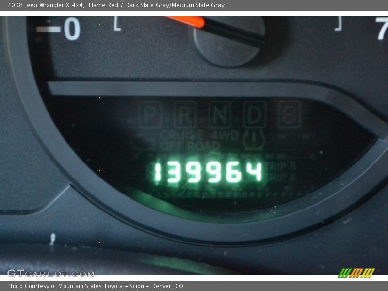 Flame Red / Dark Slate Gray/Medium Slate Gray 2008 Jeep Wrangler X 4x4