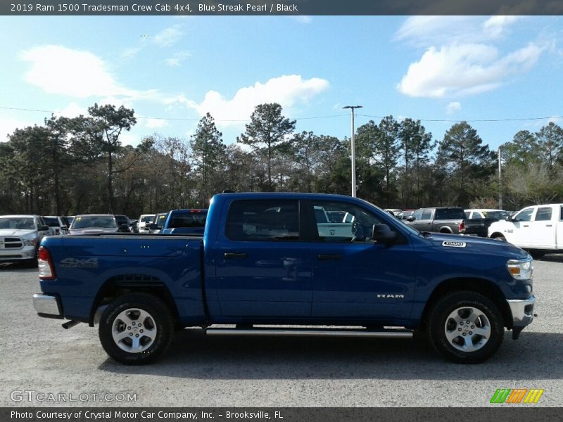 Blue Streak Pearl / Black 2019 Ram 1500 Tradesman Crew Cab 4x4