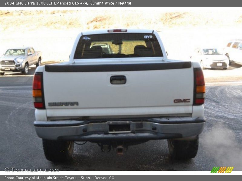 Summit White / Neutral 2004 GMC Sierra 1500 SLT Extended Cab 4x4