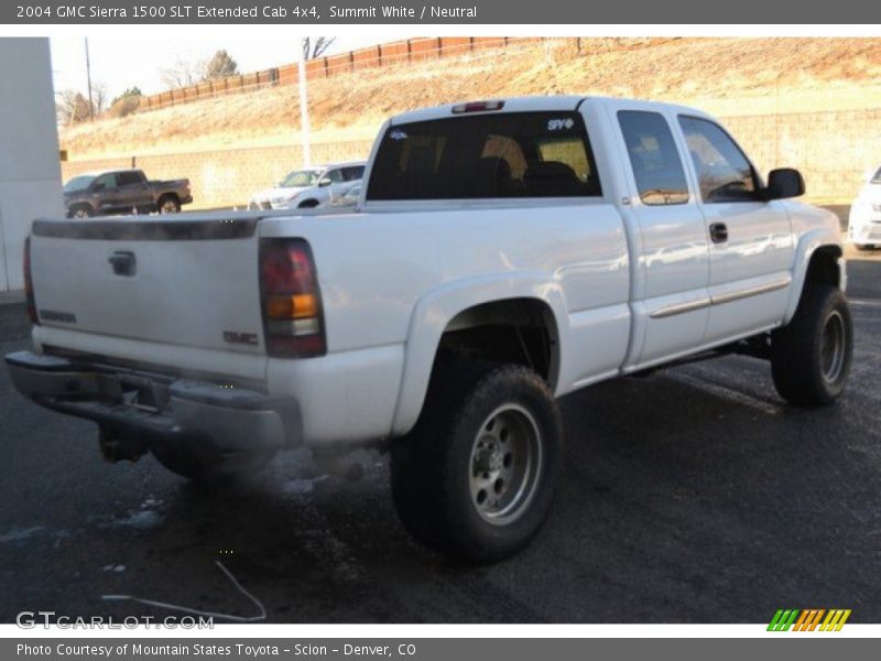 Summit White / Neutral 2004 GMC Sierra 1500 SLT Extended Cab 4x4