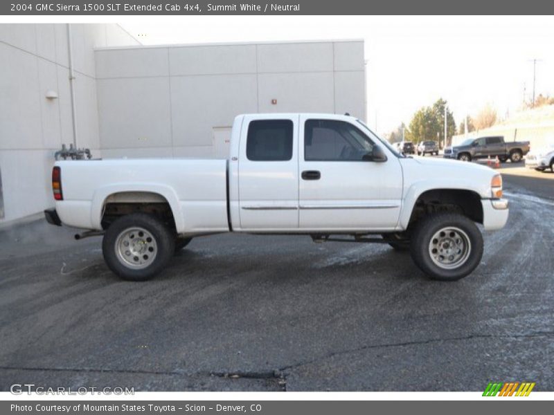 Summit White / Neutral 2004 GMC Sierra 1500 SLT Extended Cab 4x4