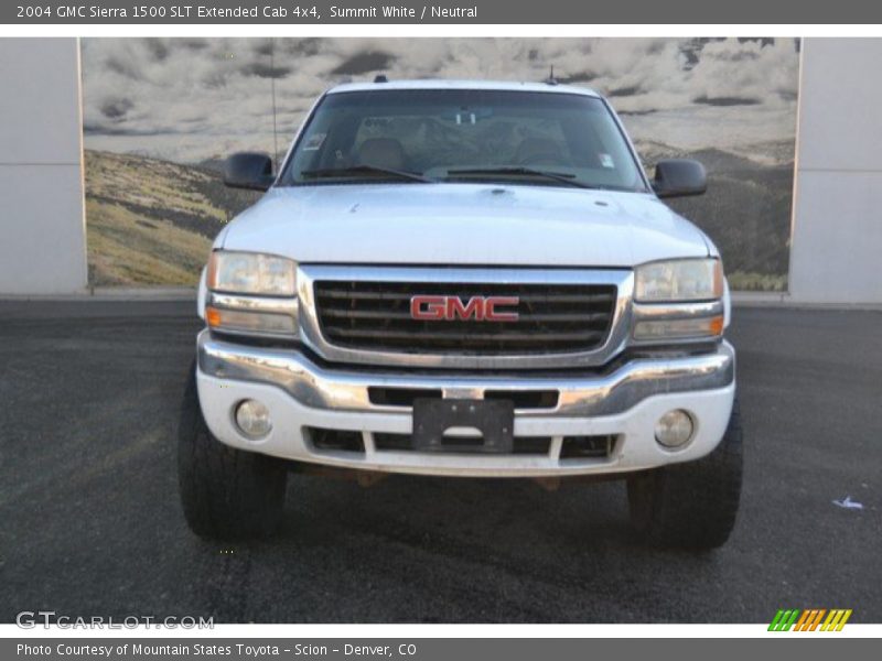 Summit White / Neutral 2004 GMC Sierra 1500 SLT Extended Cab 4x4