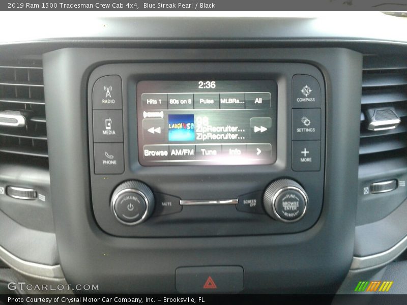 Blue Streak Pearl / Black 2019 Ram 1500 Tradesman Crew Cab 4x4