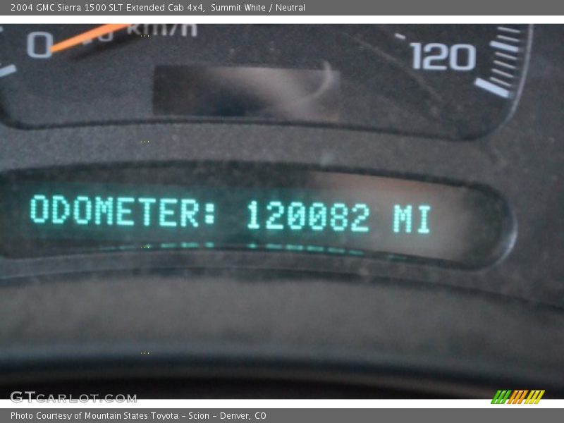 Summit White / Neutral 2004 GMC Sierra 1500 SLT Extended Cab 4x4