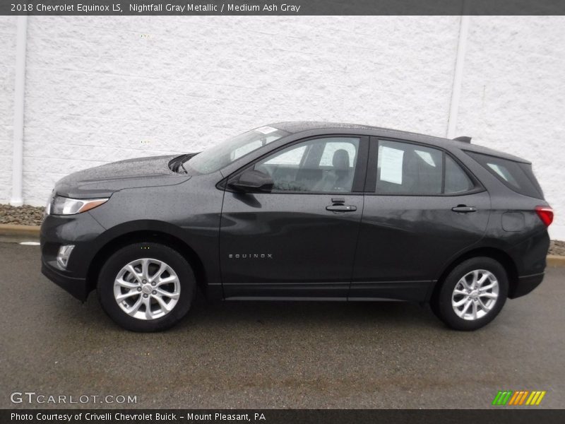 Nightfall Gray Metallic / Medium Ash Gray 2018 Chevrolet Equinox LS