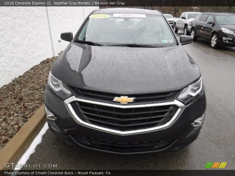 Nightfall Gray Metallic / Medium Ash Gray 2018 Chevrolet Equinox LS
