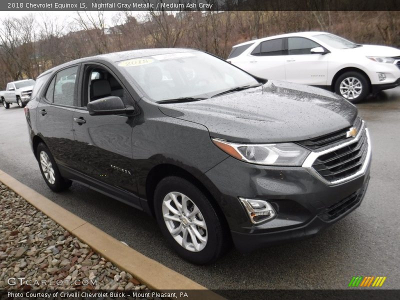 Nightfall Gray Metallic / Medium Ash Gray 2018 Chevrolet Equinox LS