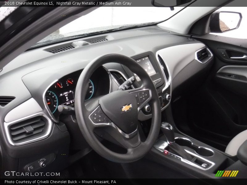 Nightfall Gray Metallic / Medium Ash Gray 2018 Chevrolet Equinox LS