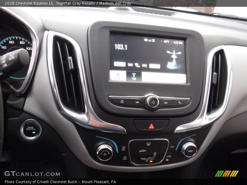 Nightfall Gray Metallic / Medium Ash Gray 2018 Chevrolet Equinox LS