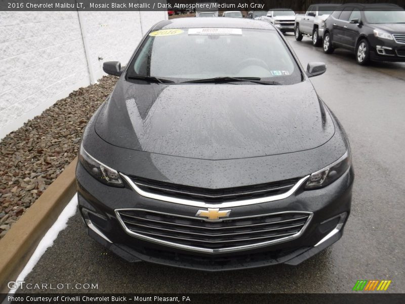 Mosaic Black Metallic / Dark Atmosphere/Medium Ash Gray 2016 Chevrolet Malibu LT