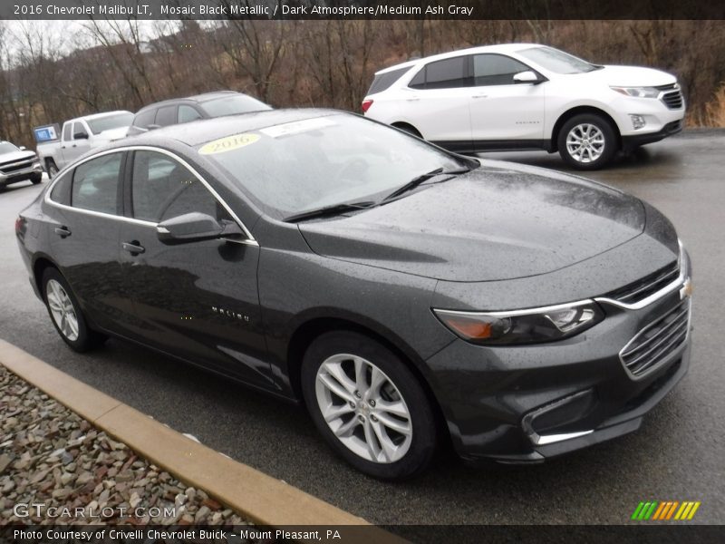 Mosaic Black Metallic / Dark Atmosphere/Medium Ash Gray 2016 Chevrolet Malibu LT