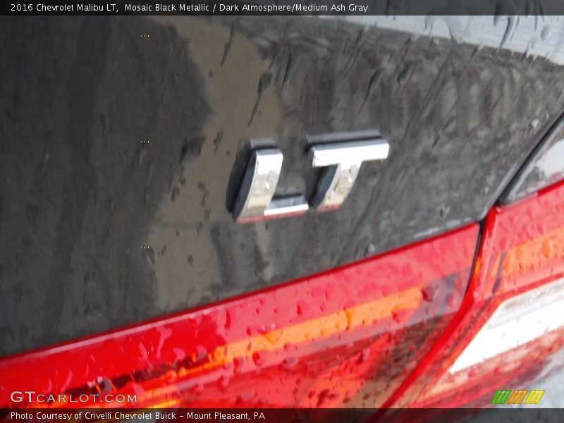 Mosaic Black Metallic / Dark Atmosphere/Medium Ash Gray 2016 Chevrolet Malibu LT