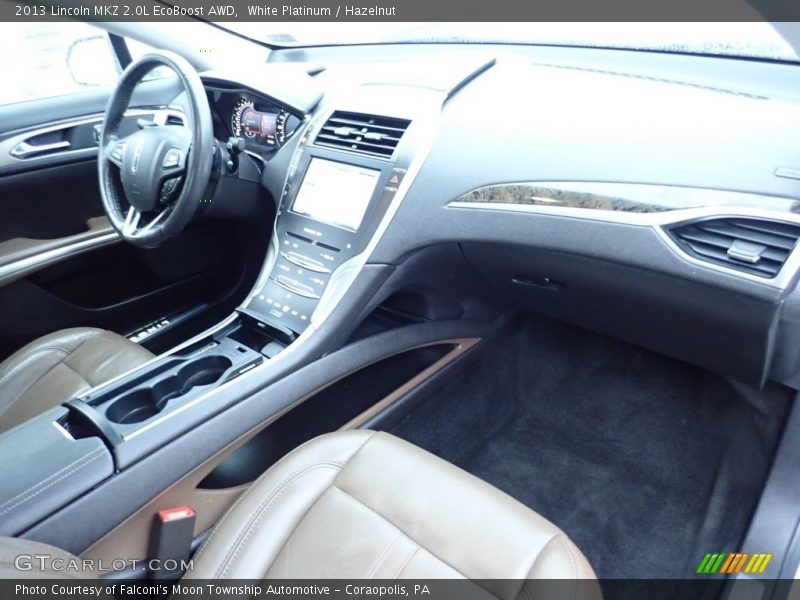 White Platinum / Hazelnut 2013 Lincoln MKZ 2.0L EcoBoost AWD